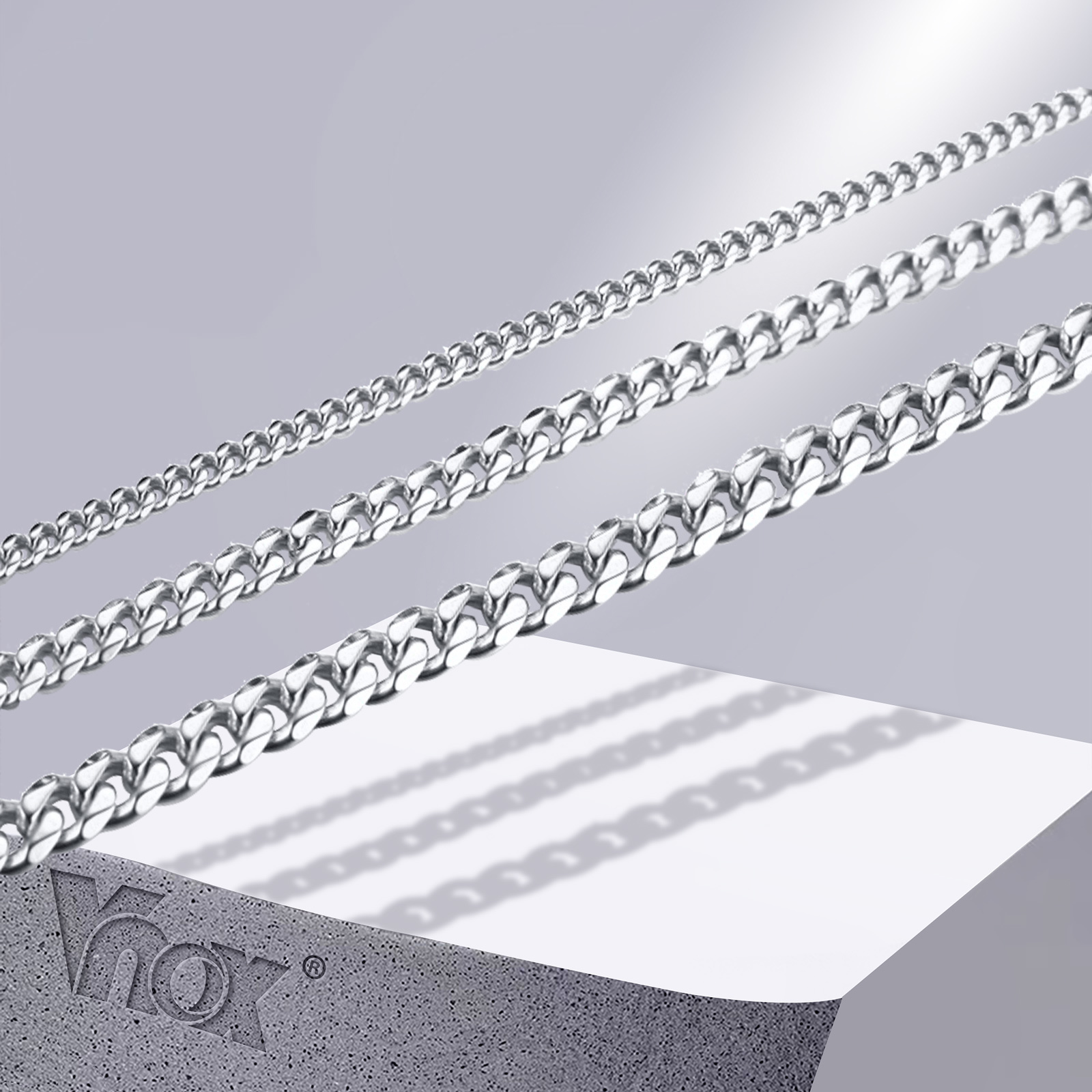 Cuban Link Chain 12Mm - Vnox Men Simple 3-11mm Stainless Steel