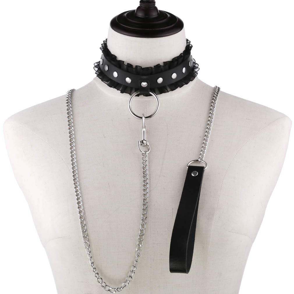 Sexy Lace Spiked Choker Punk C - Goth Punk Spike Choker review and price