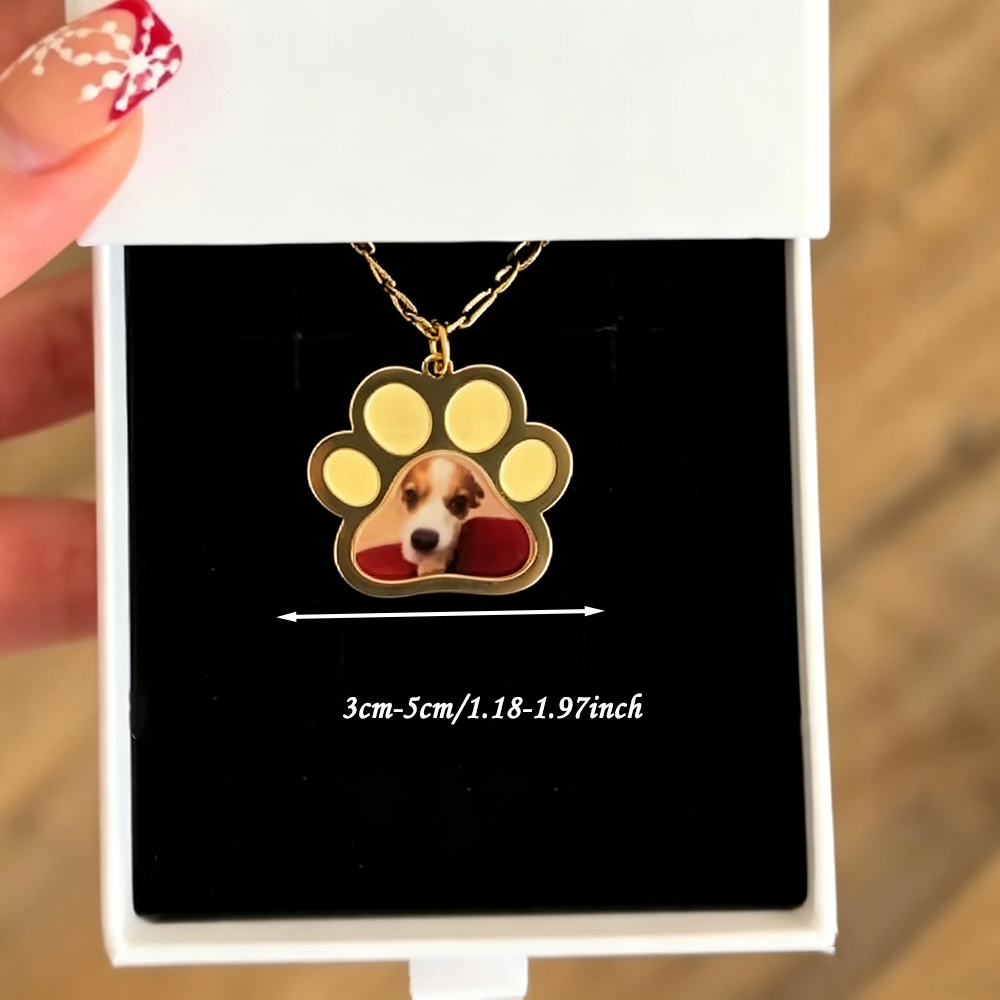 Personalized Pet Paw Colors Pr - Custom Name Necklace Stainless Steel review and price