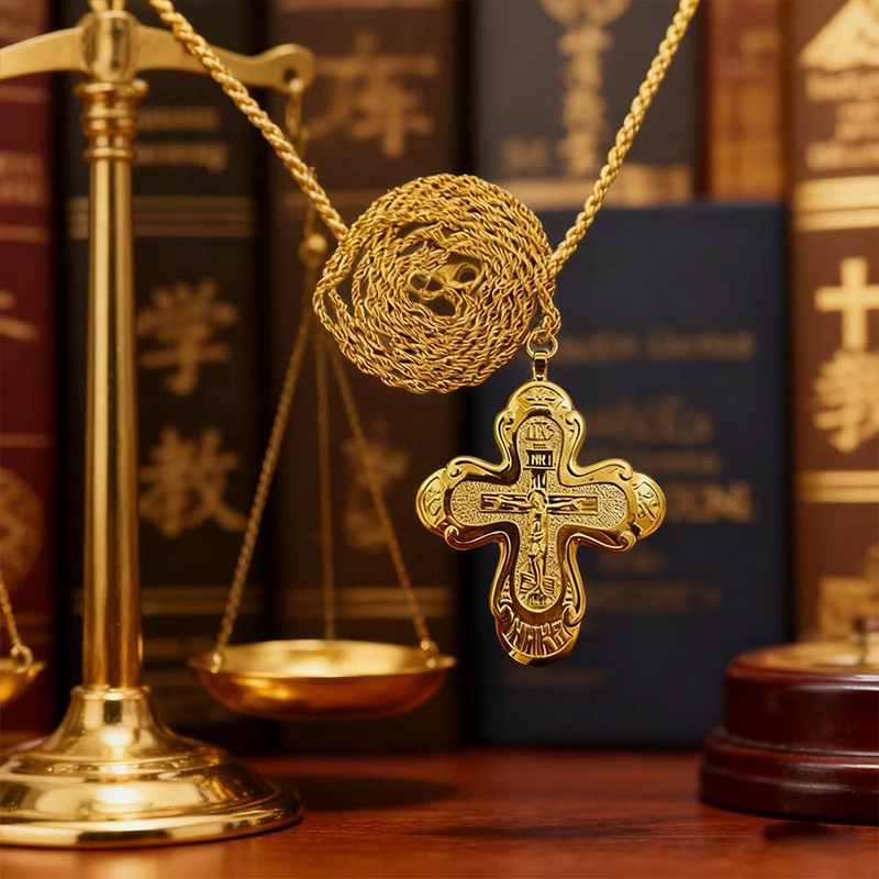 New 2026 Orthodox Pectoral Cro - Cross Pendant Necklace Gold review and price