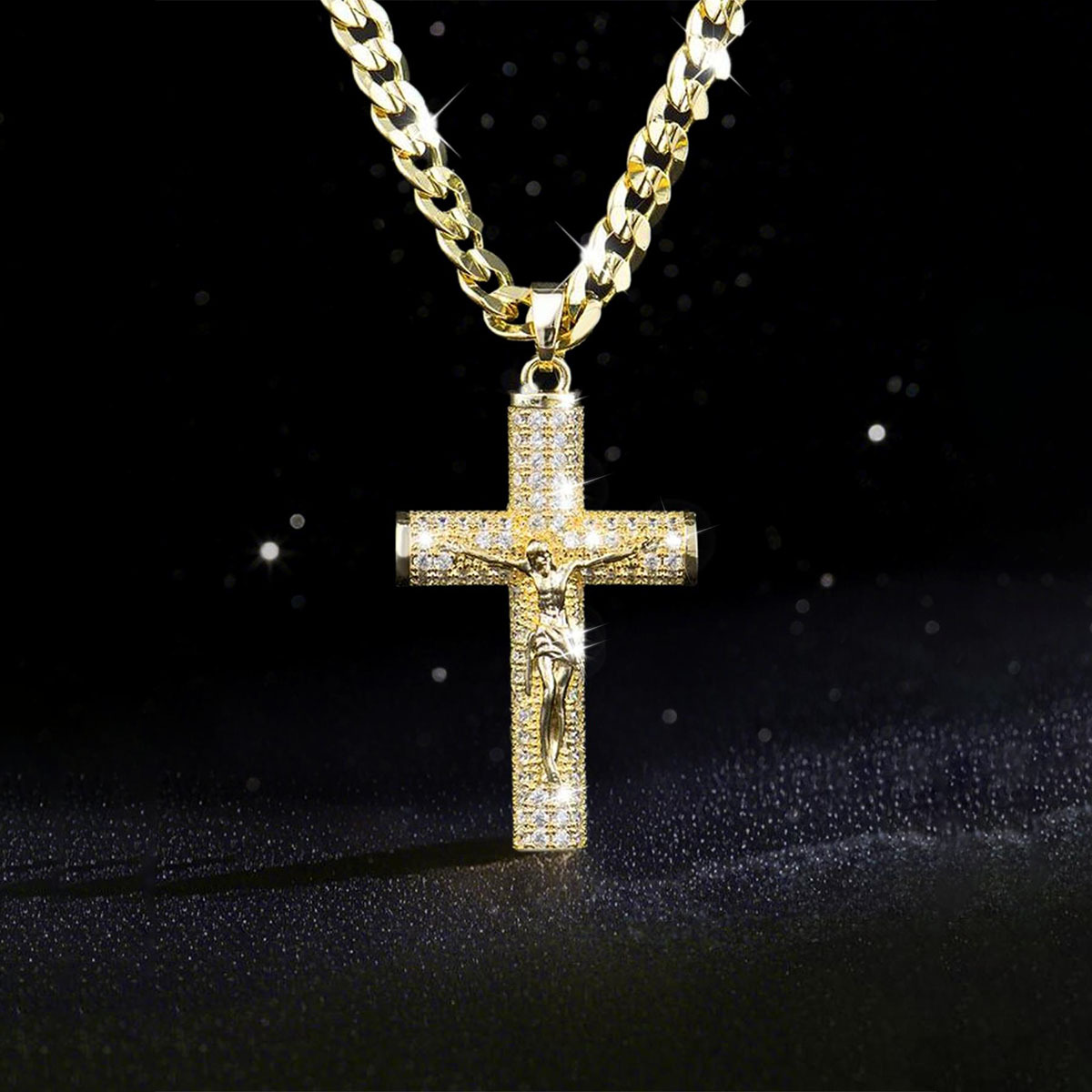 Gold-Plated Cross Necklace for - Cross Pendant Necklace Gold review and price