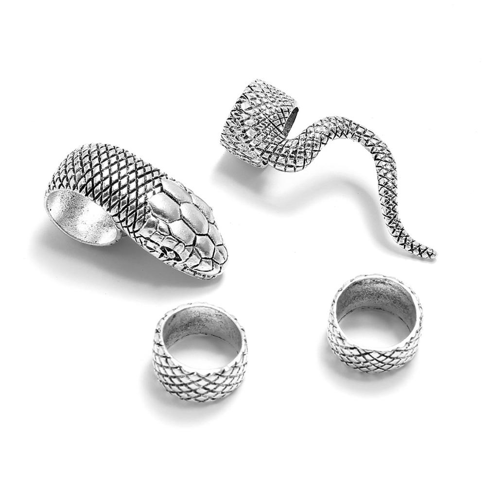 KMVEXO 4Pcs/Set Gothic Steampu - Vintage Punk Knuckle Rings Set review and price