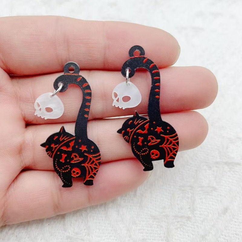 10pcs Halloween Acrylic Ghost  - Earrings review and price