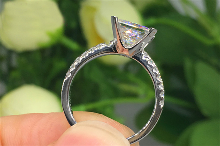 Custom Solid 10K Au417 White G - Moissanite Engagement Ring 1 Carat review and price