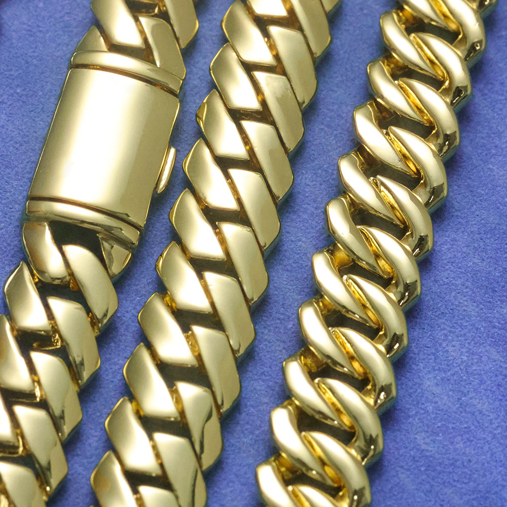 ESKEEM High Polished Monaco Ch - Cuban Link Chain 12Mm review and price
