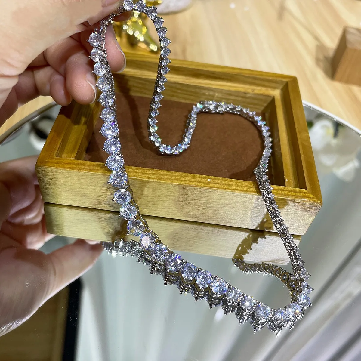 Luxury Designer 7MM Iced Out T - Cross Pendant Necklace Gold review and price