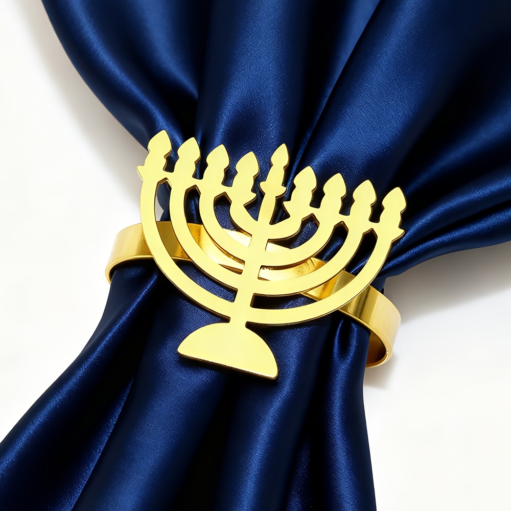 6Pcs Hanukkah Menorah Napkin R - Rings review and price