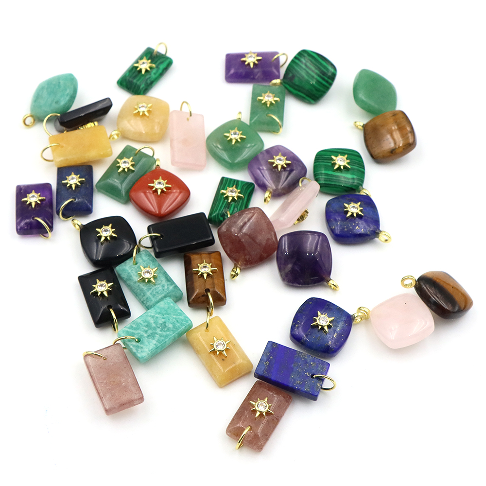 Geometric Shape Crystal Natura - Crystal Pendant Necklace Natural Stone review and price