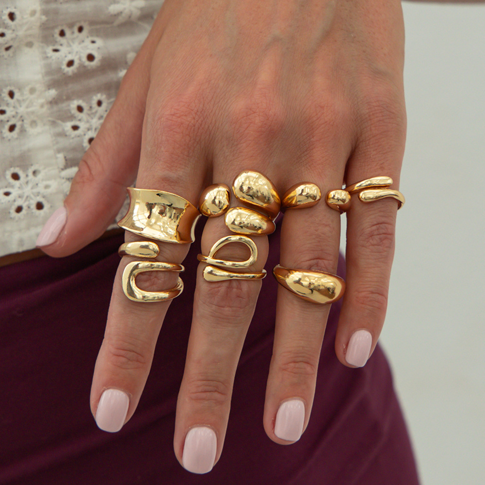 DIEZI One Set Fashion Hollow G - Vintage Punk Knuckle Rings Set review and price