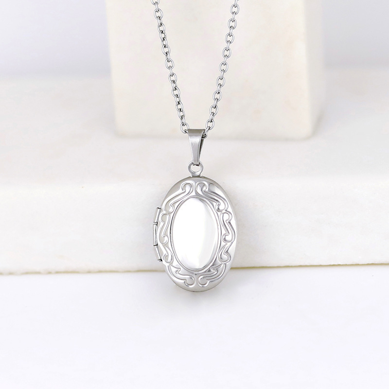 Vintage Silver Color Openable  - Heart Locket Necklace Photo review and price