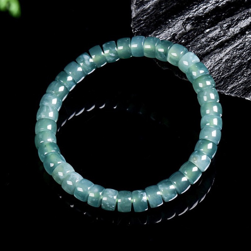 Natural Grade A Jadeite Blue W - Bracelets review and price