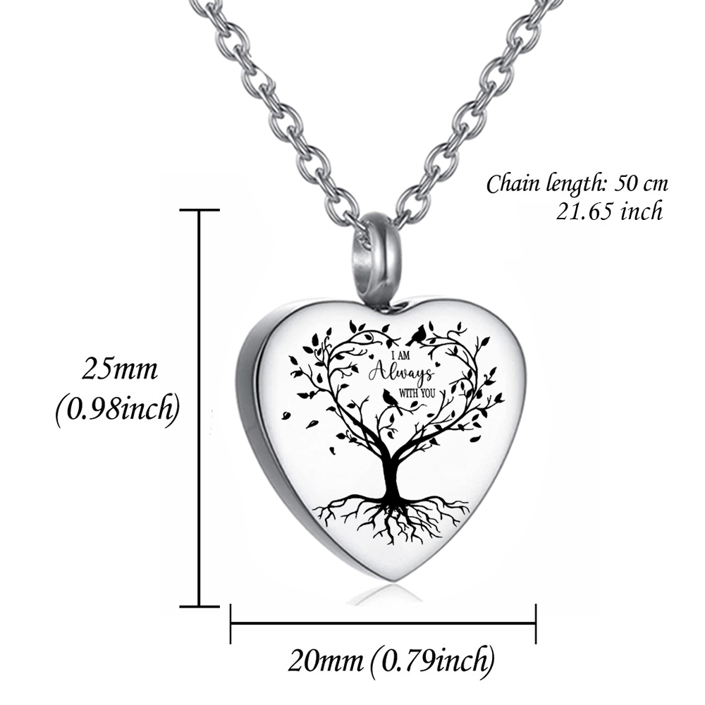 3 Styles Stainless Steel Urn N - Heart Locket Necklace Photo review and price