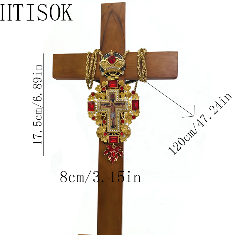 New Premium Red Jewel Gold Ort - Cross Pendant Necklace Gold review and price