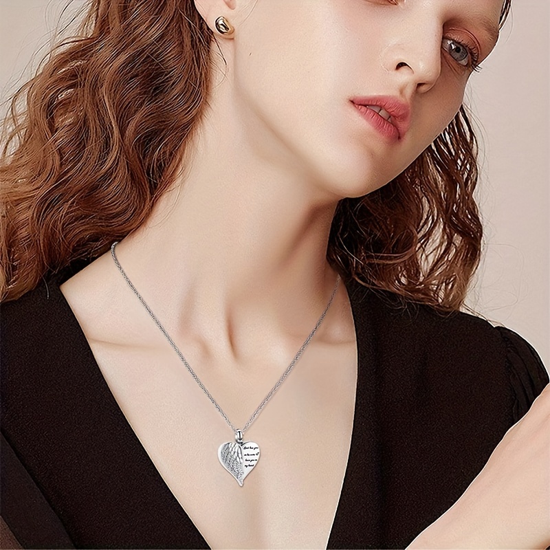 Love Heart Urn Necklace for As - Heart Locket Necklace Photo review and price