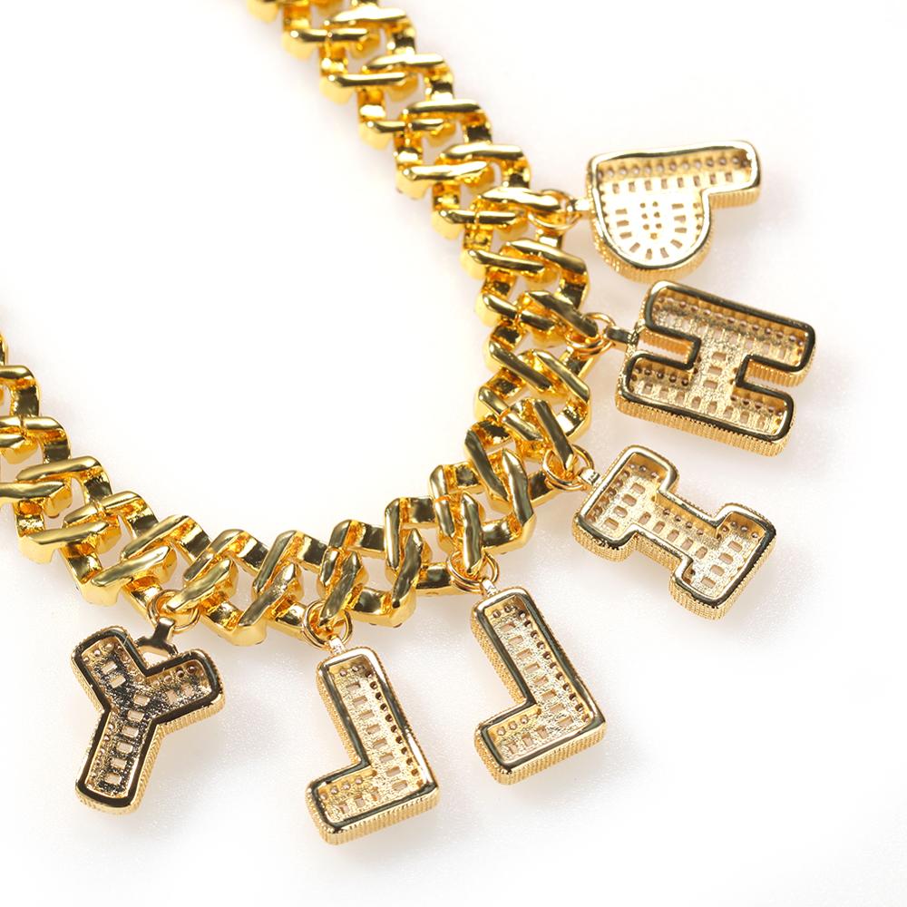 UWIN DIY Baguettecz Letter Nec - Cuban Link Chain 12Mm review and price
