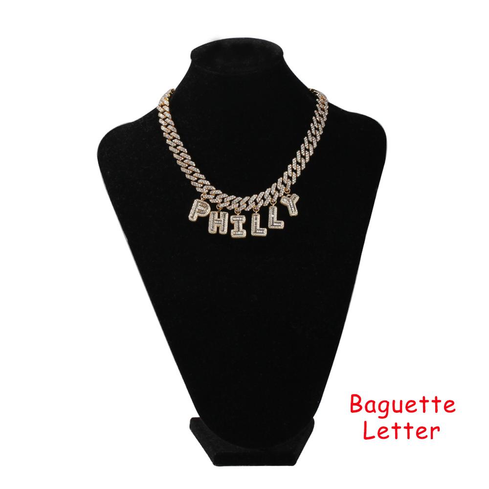UWIN DIY Baguettecz Letter Nec - Cuban Link Chain 12Mm review and price