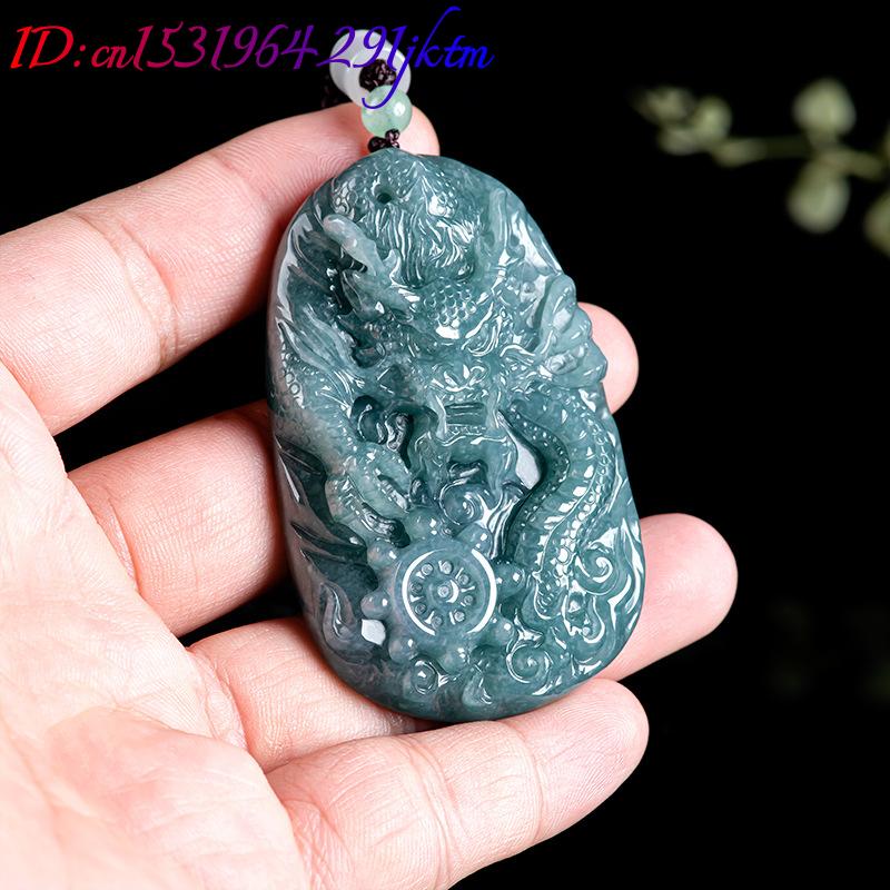 Burmese Jadeite Dragon Pendant - Necklaces review and price