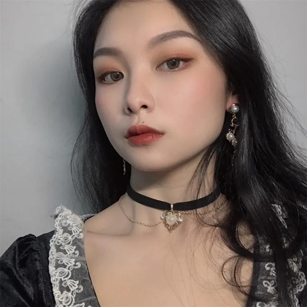 Vintage Velvet Chain Choker Ne - Pearl Choker Necklace Vintage review and price