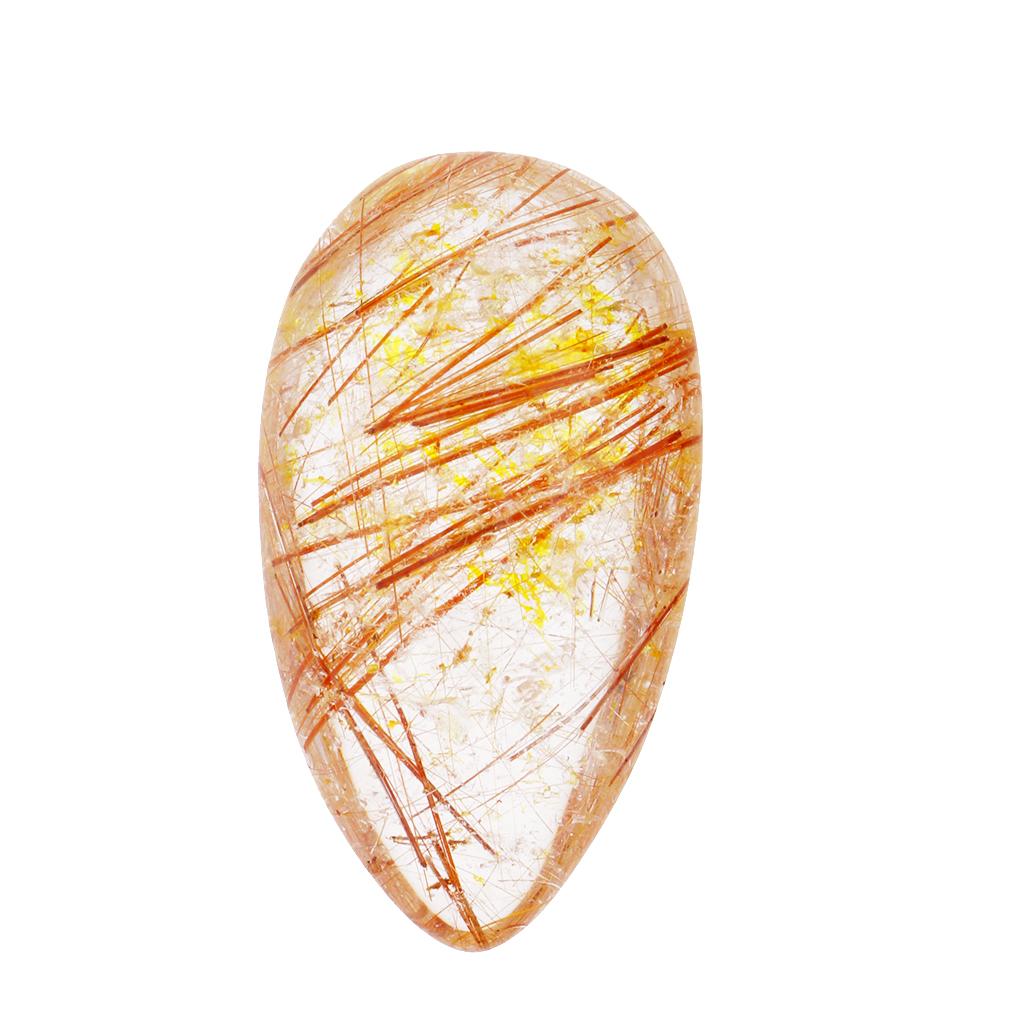 Gold Rutilated Quartz Crystal  - Crystal Pendant Necklace Natural Stone review and price