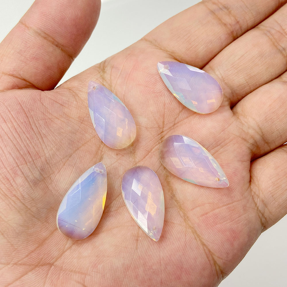 2pcs 13*25mm Long Water Drop S - Crystal Pendant Necklace Natural Stone review and price