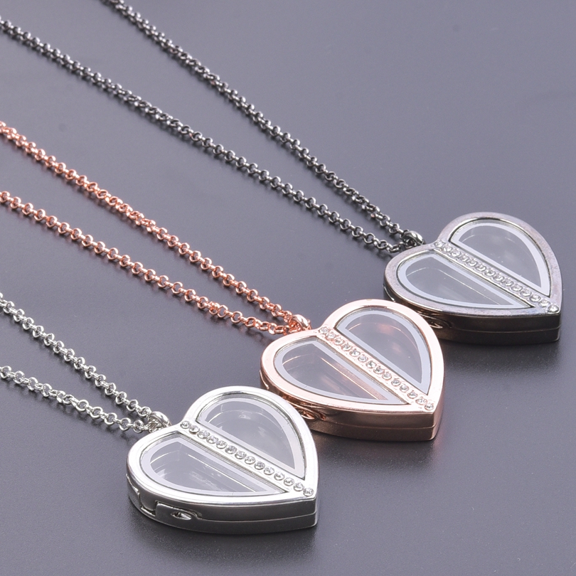 Magnet Heart Locket Necklace F - Heart Locket Necklace Photo review and price