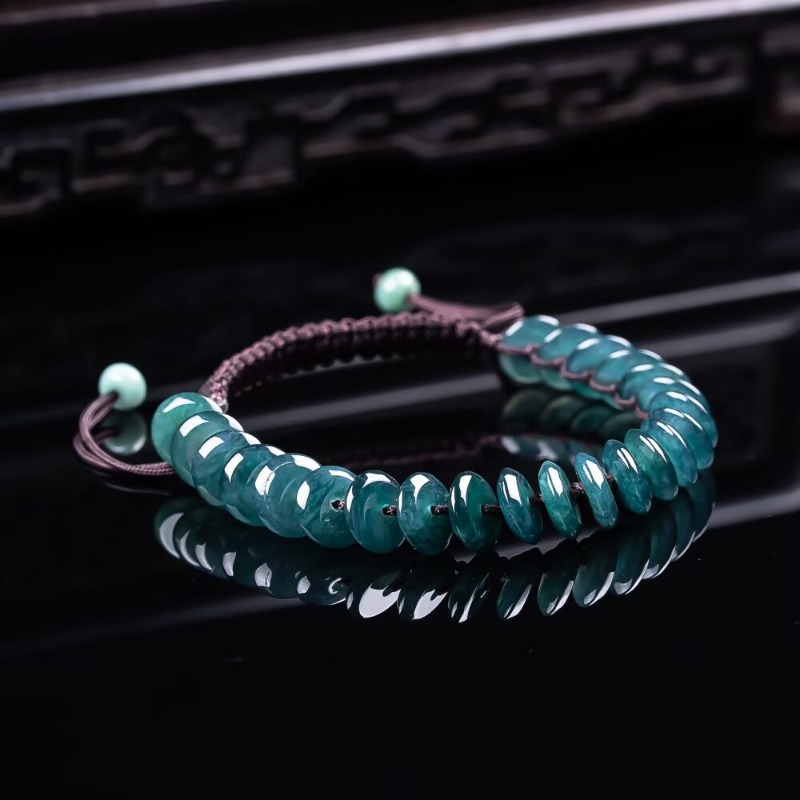 Natural Real Emerald Blue Wate - Bracelets review and price