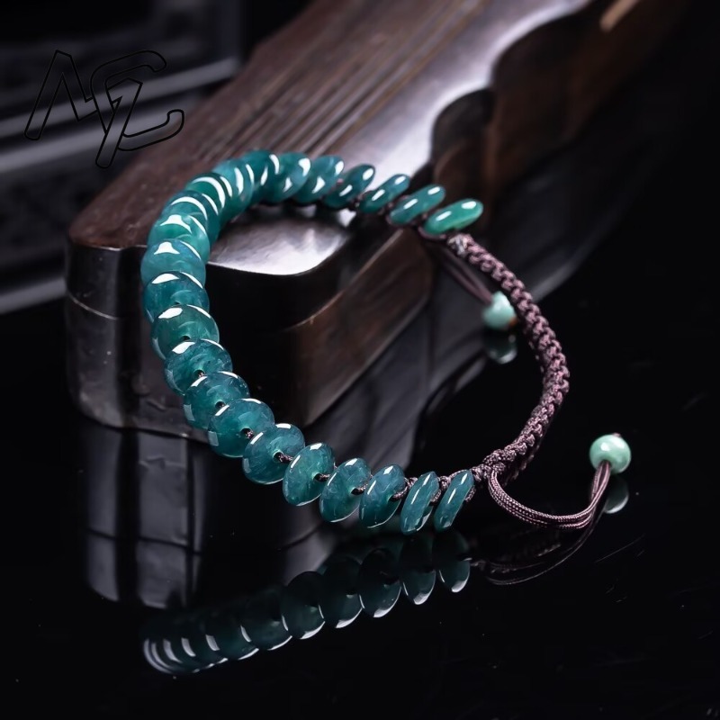 Natural Real Emerald Blue Wate - Bracelets review and price