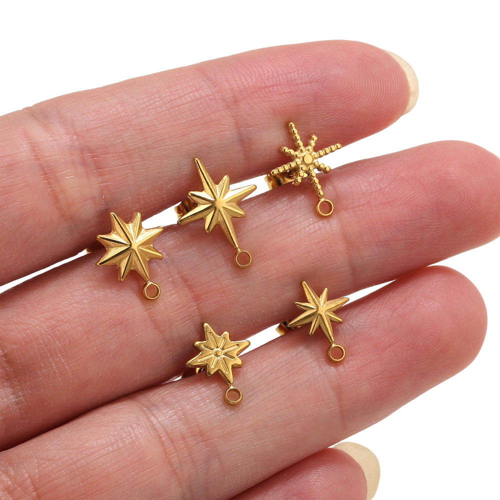 6pcs Stainless Steel Star Earr - Body Jewelry review and price