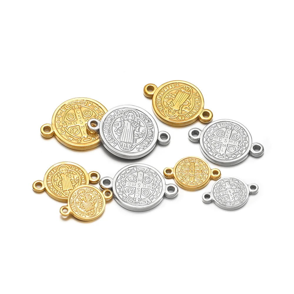 5pcs Stainless Steel Jesus Cro - Cross Pendant Necklace Gold review and price