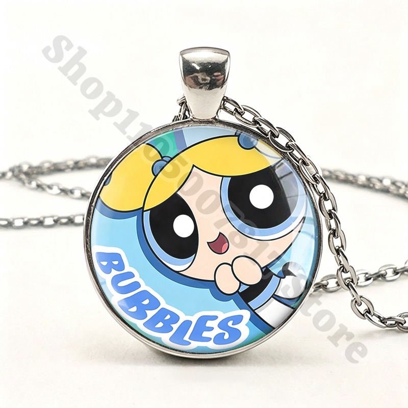 Kawaii The Powerpuffs Girls Cu - Anime Pendant Necklace review and price