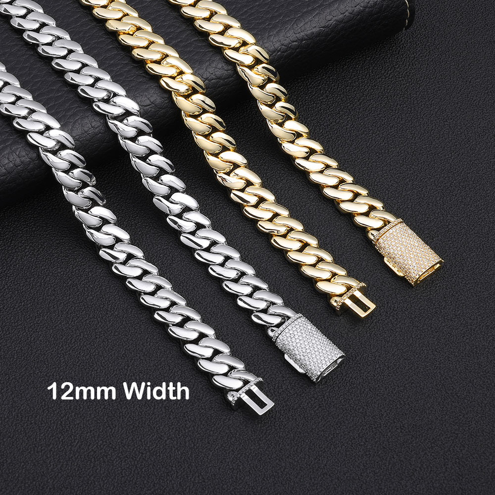 ESKEEM 12mm 14K Gold Plated Cu - Cuban Link Chain 12Mm review and price
