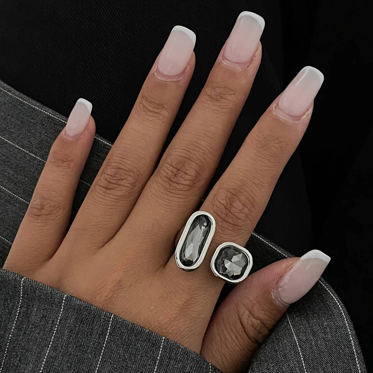 Salircon Vintage Black Acrylic - Vintage Punk Knuckle Rings Set review and price