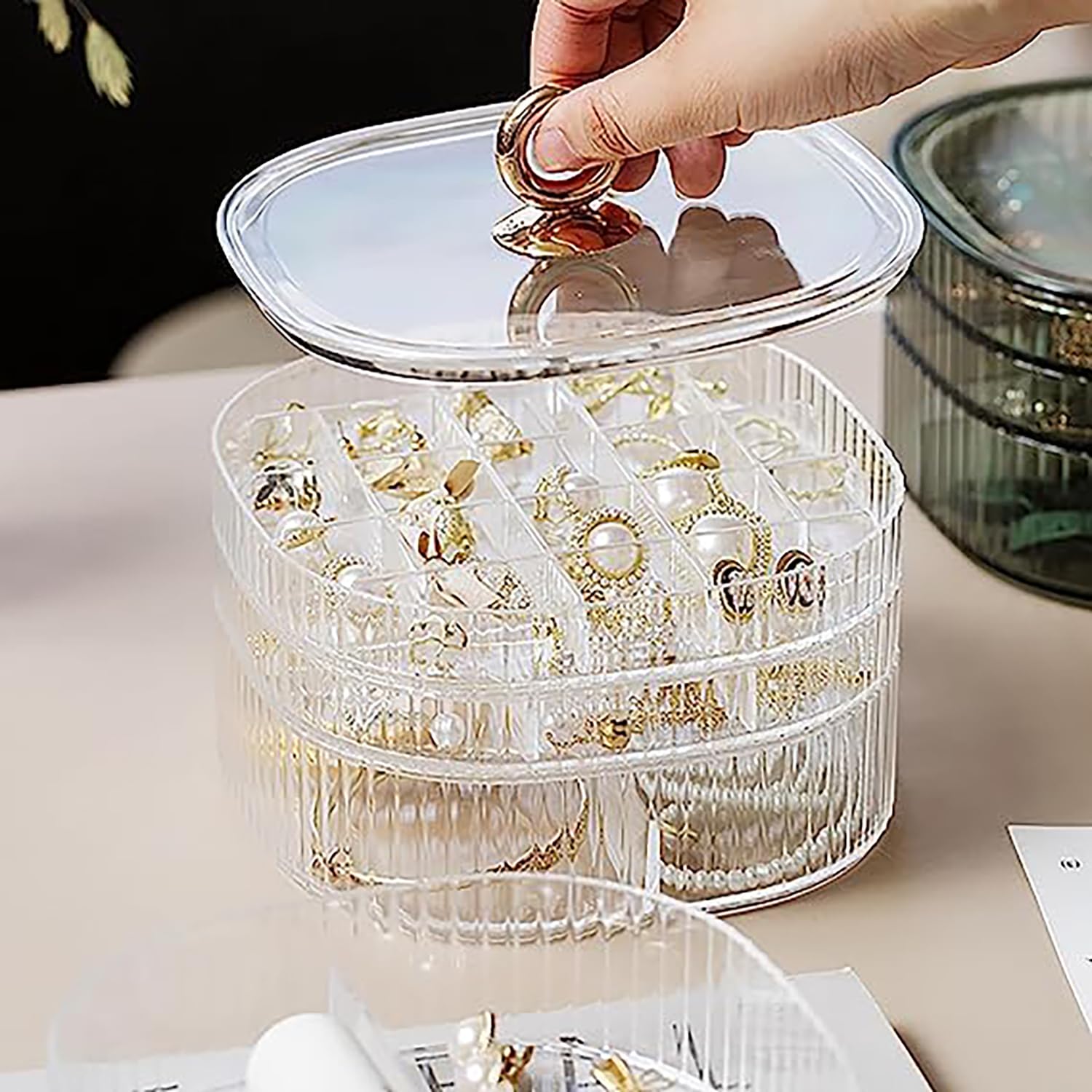 Transparent Jewelry Box 3-Laye - Rings review and price