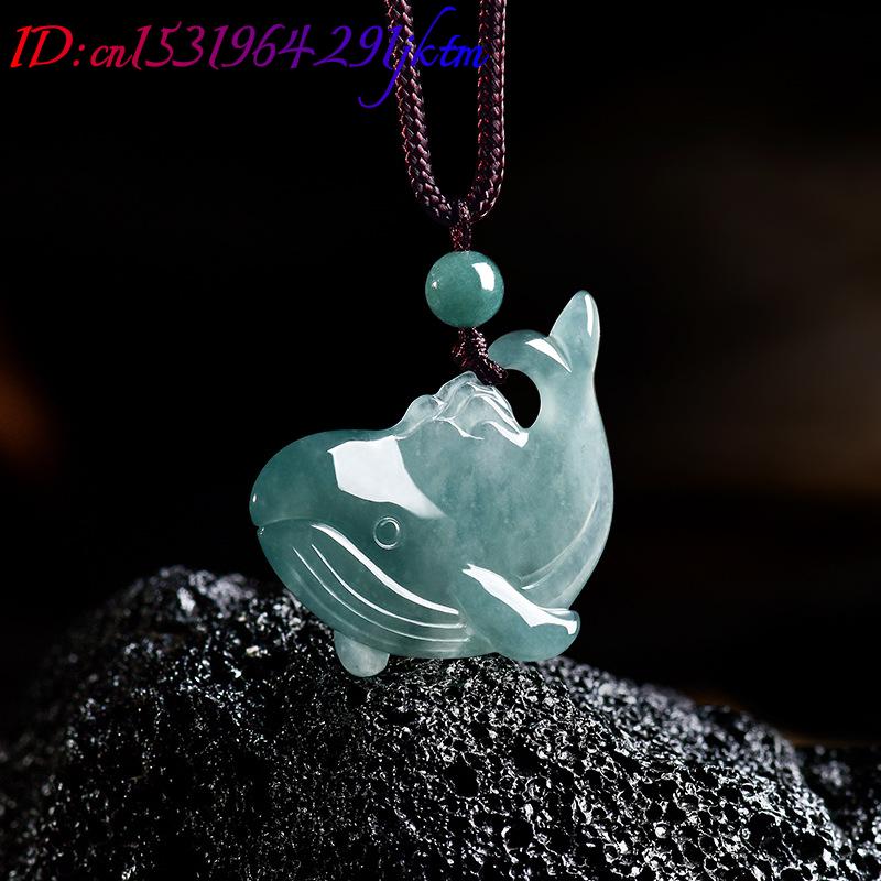 Natural Burmese Jadeite Whale  - Necklaces review and price