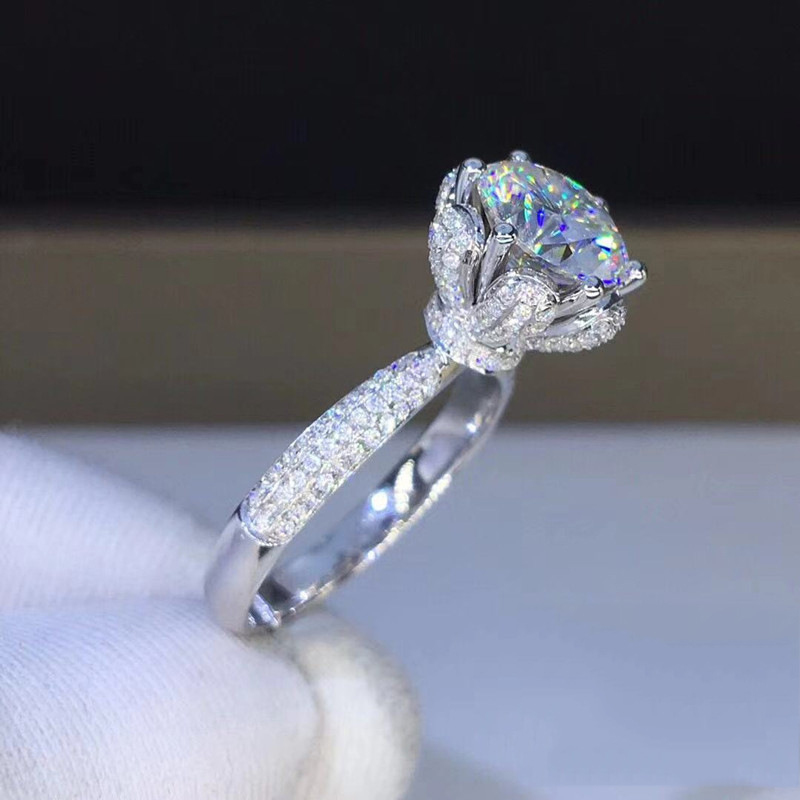 Morganite Ring VVS1 Grade Labo - Moissanite Engagement Ring 1 Carat review and price