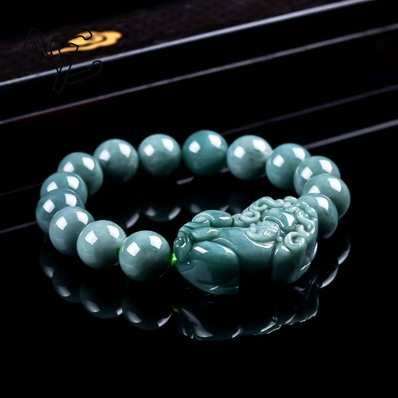 Natural Real Emerald Blue Wate - Bracelets review and price