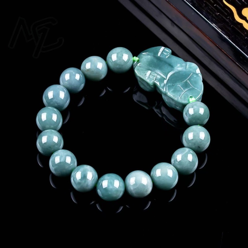 Natural Real Emerald Blue Wate - Bracelets review and price