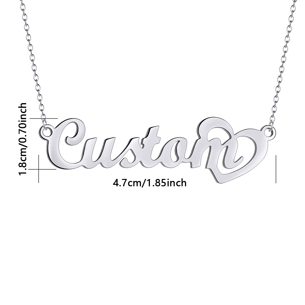 Customized Name Necklace with  - Custom Name Necklace Stainless Steel review and price
