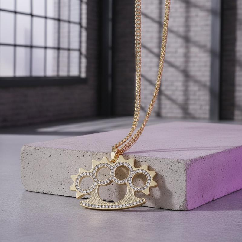 Y2K Punk Stainless Steel Penda - Layered Pendant Necklace Aesthetic review and price