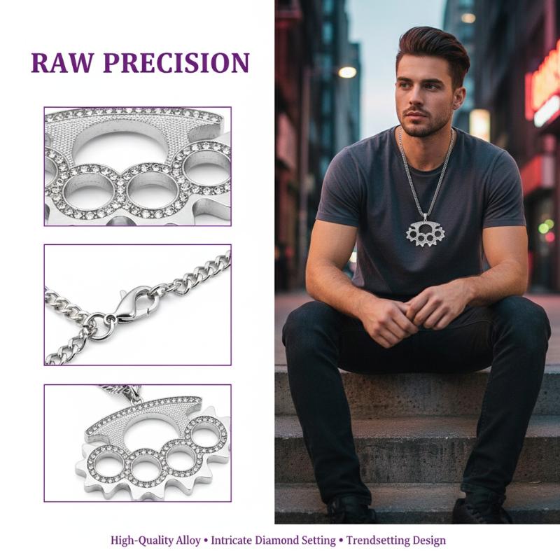Y2K Punk Stainless Steel Penda - Layered Pendant Necklace Aesthetic review and price