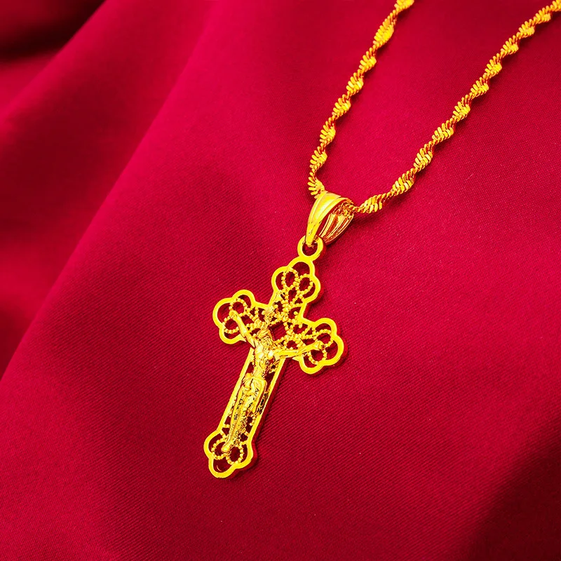 Briex Jewelry Ins Vintage Gold - Cross Pendant Necklace Gold review and price