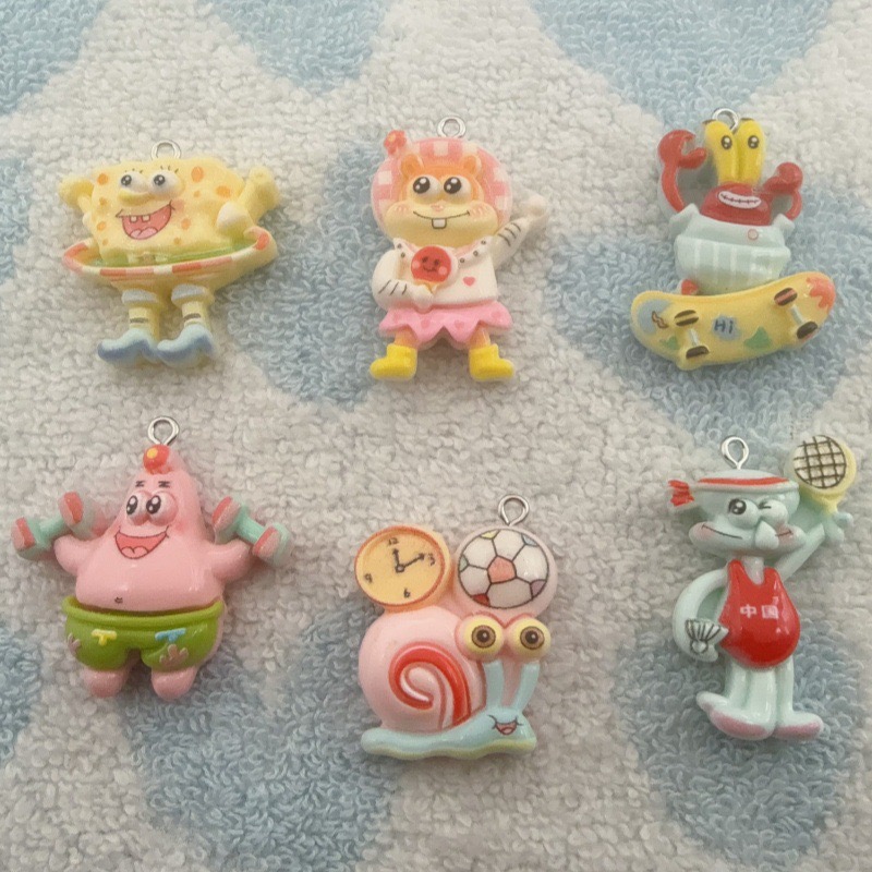 10pcs cartoon resin pendant, D - Earrings review and price