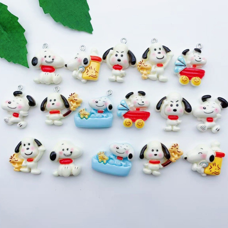 12pcs resin cartoon dog pendan - Earrings review and price