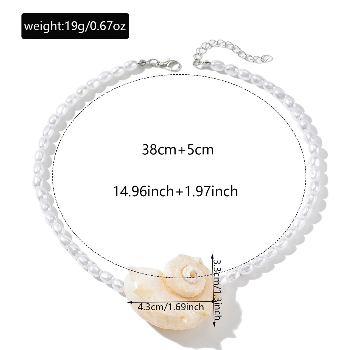 Vintage Bohemian Natural Conch - Pearl Choker Necklace Vintage review and price