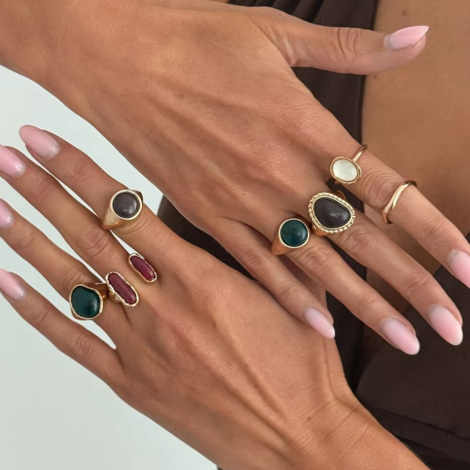 IngeSight.Z 7Pcs/Set Punk Tren - Vintage Punk Knuckle Rings Set review and price