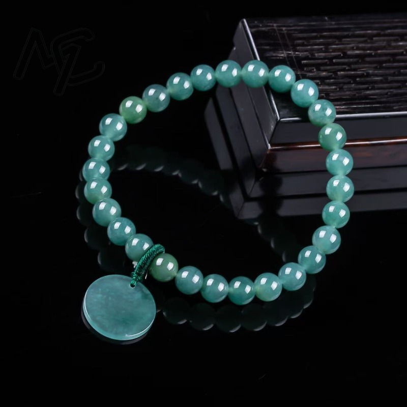 Natural Jadeite Blue Water Not - Bracelets review and price