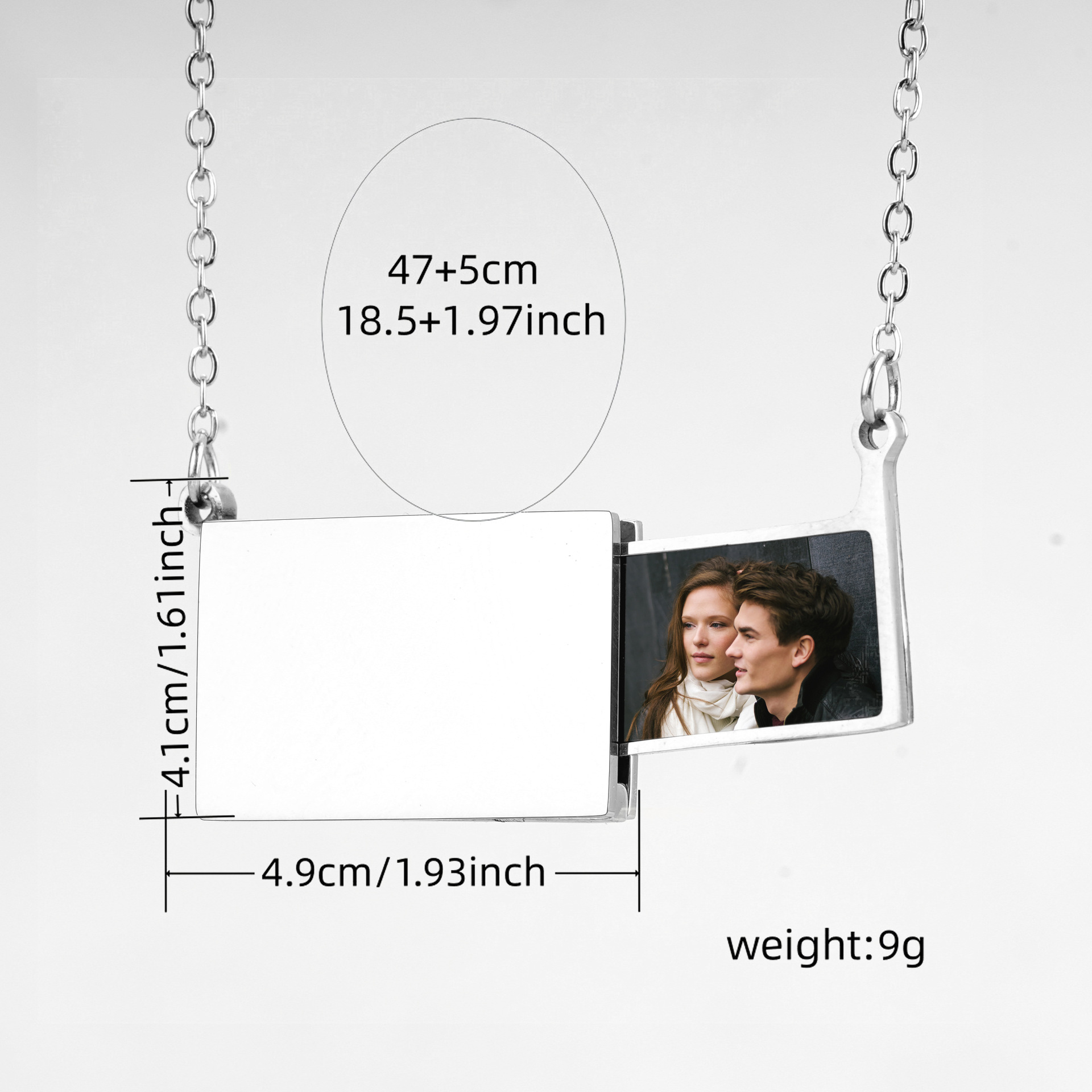 Personalized Stainless Steel P - Heart Locket Necklace Photo review and price