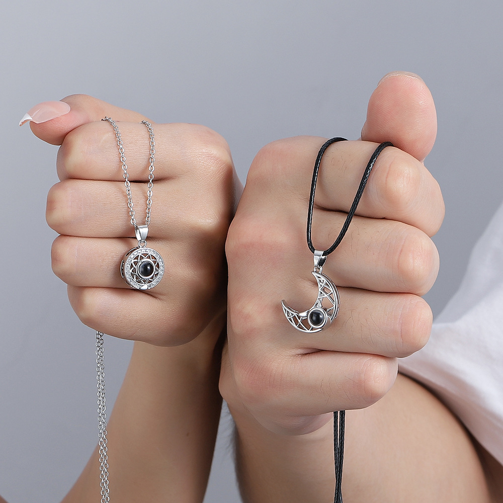 2PCS Magnetic Couple Matching  - Magnetic Couple Matching Necklaces review and price