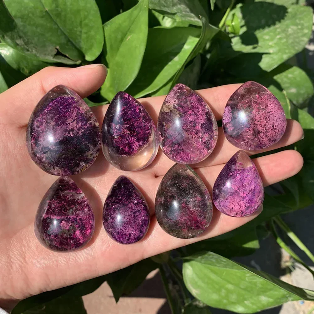 Ghost Phantom Crystal Purple Q - Crystal Pendant Necklace Natural Stone review and price