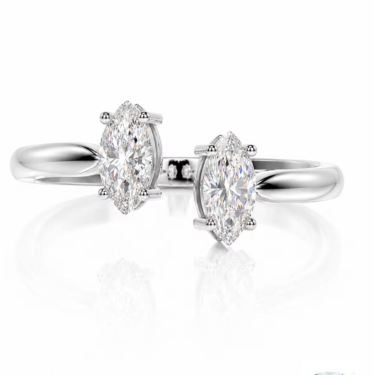 A 1-Carat 925 Sterling Silver  - Moissanite Engagement Ring 1 Carat review and price